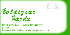 boldizsar hajdu business card