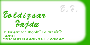 boldizsar hajdu business card